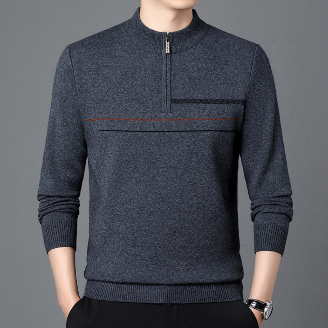 Pull zippé pour homme