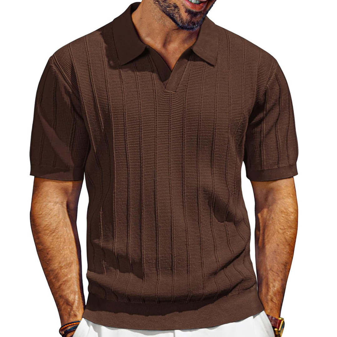 T-shirt en tricot marron