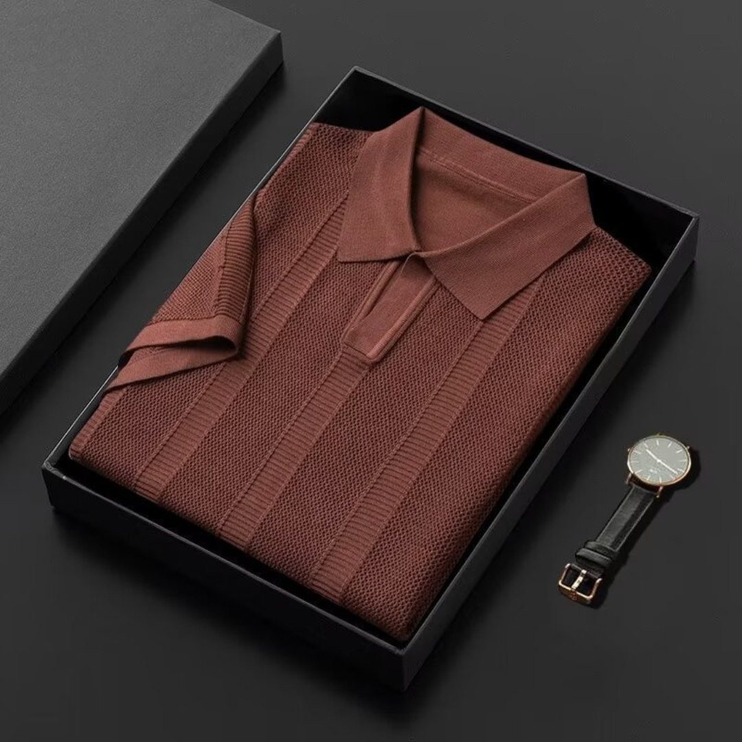 T-shirt en tricot marron