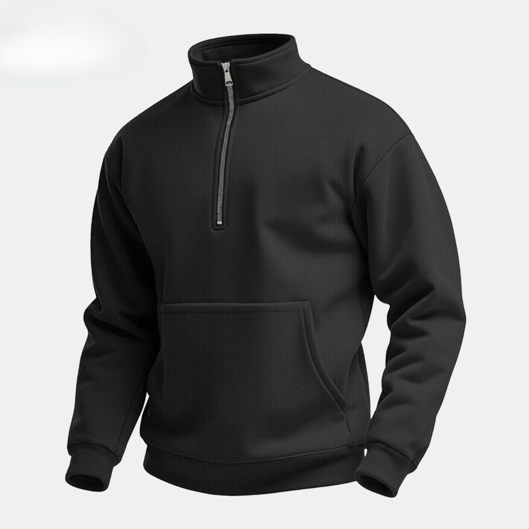 Sweat-shirt demi-zip pour homme (déstockage)