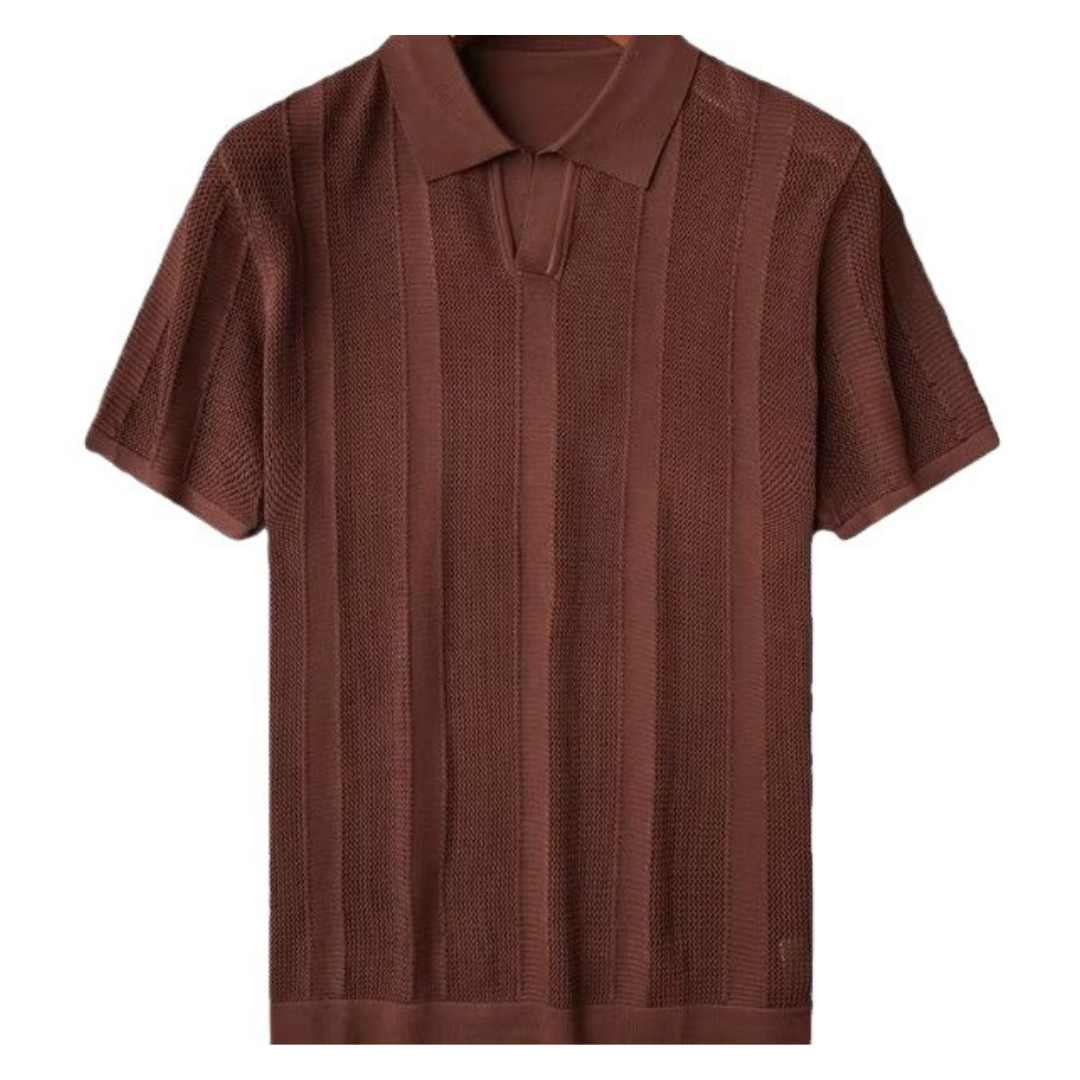 T-shirt en tricot marron